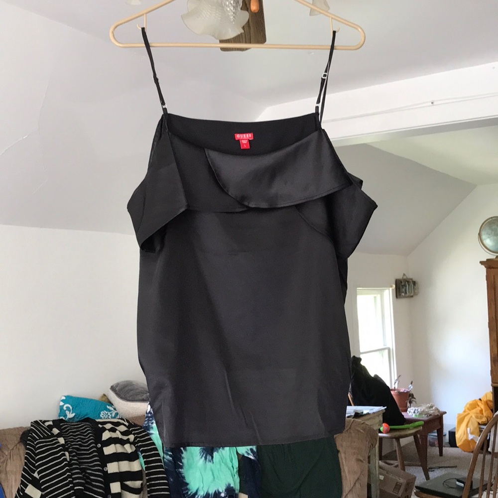 Guess off the shoulder silky blouse